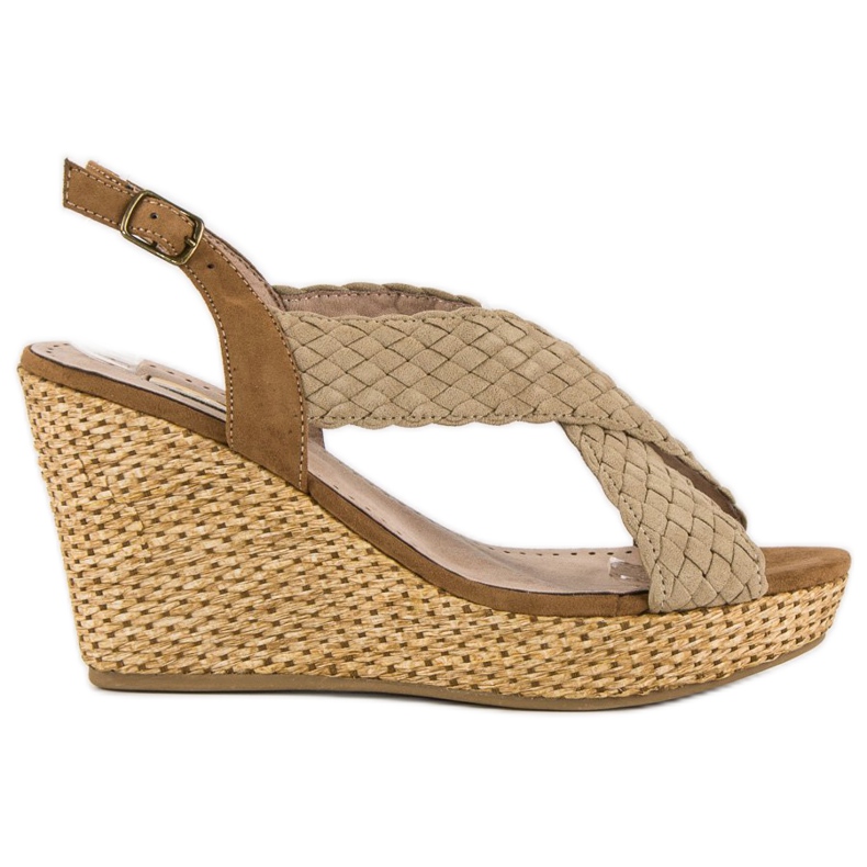 Corina Casual wedge sandals brown