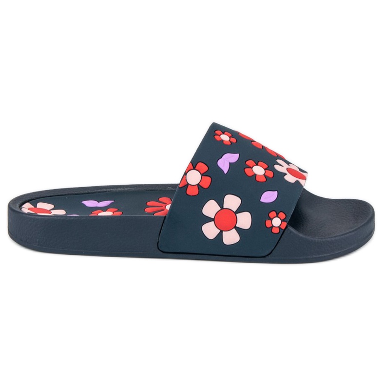Flower slippers vices blue