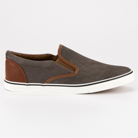 SDS Casual men's slipony brown grey