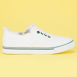 L&H Fashion tied sneakers white