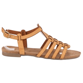 Comfortable summer sandals brown