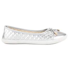 Quilted ballerinas grey Quilted ballerinas grey