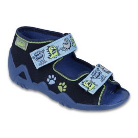 Befado green children's shoes 250P076 blue navy blue