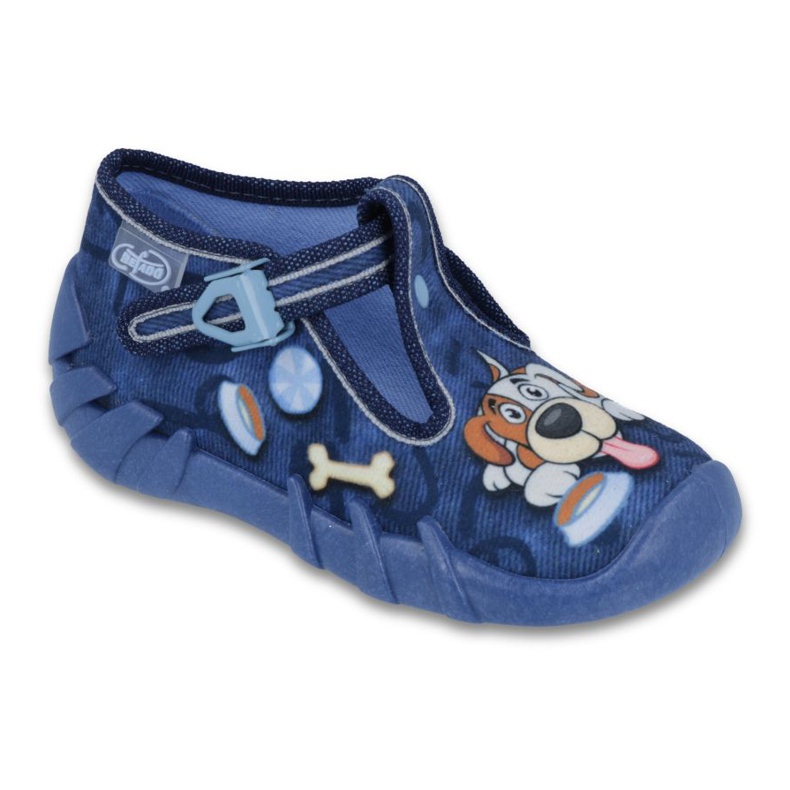 Befado children's shoes 110P322 brown blue navy blue
