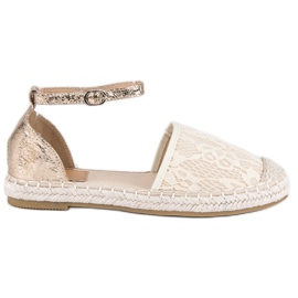 Nio Nio Lace espadrilles brown yellow