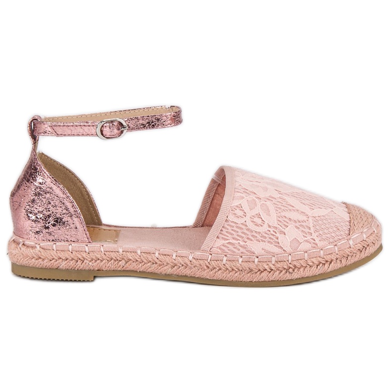 Nio Nio Pink lace espadrilles