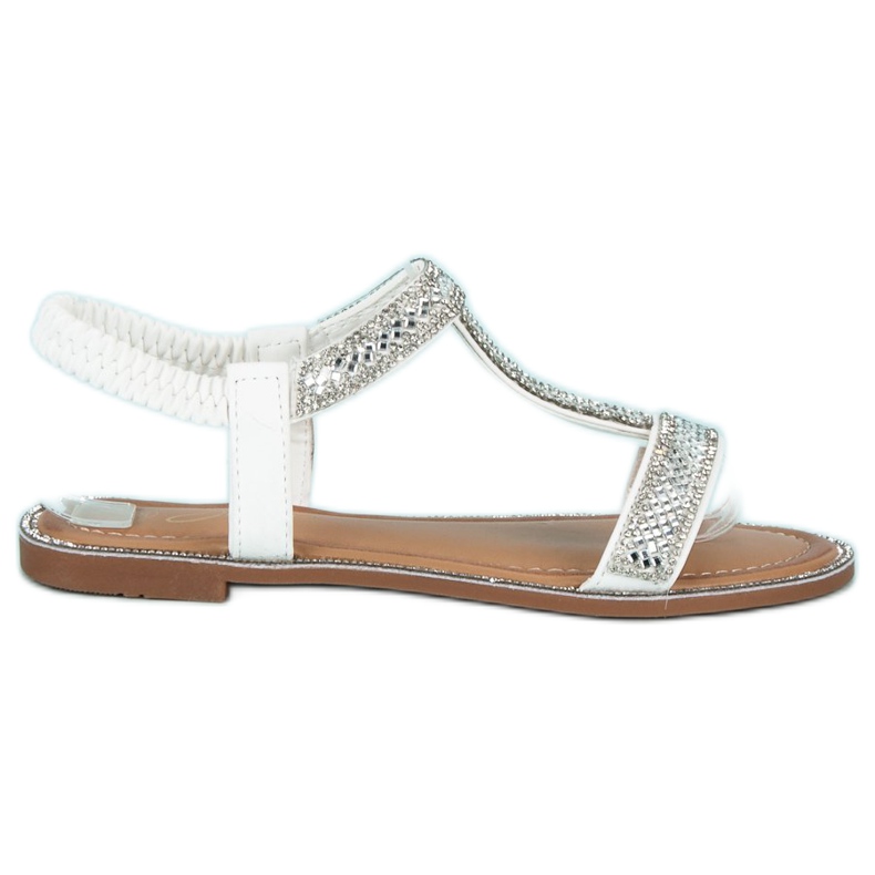 Juliet Elegant sandals with an elastic band white