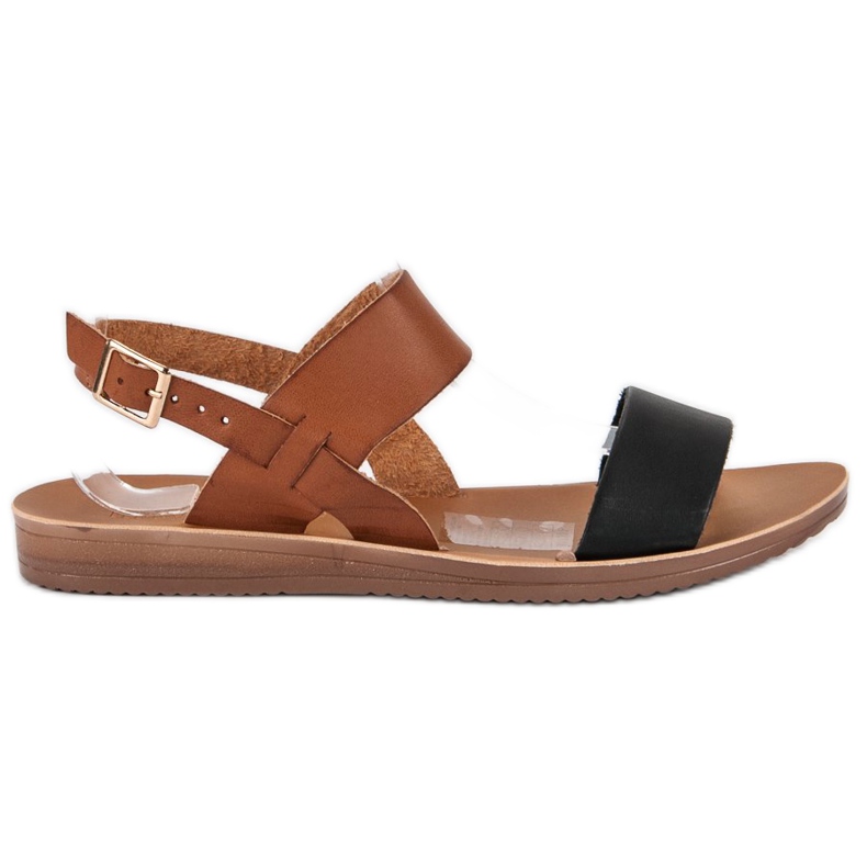 Casual sandals black brown