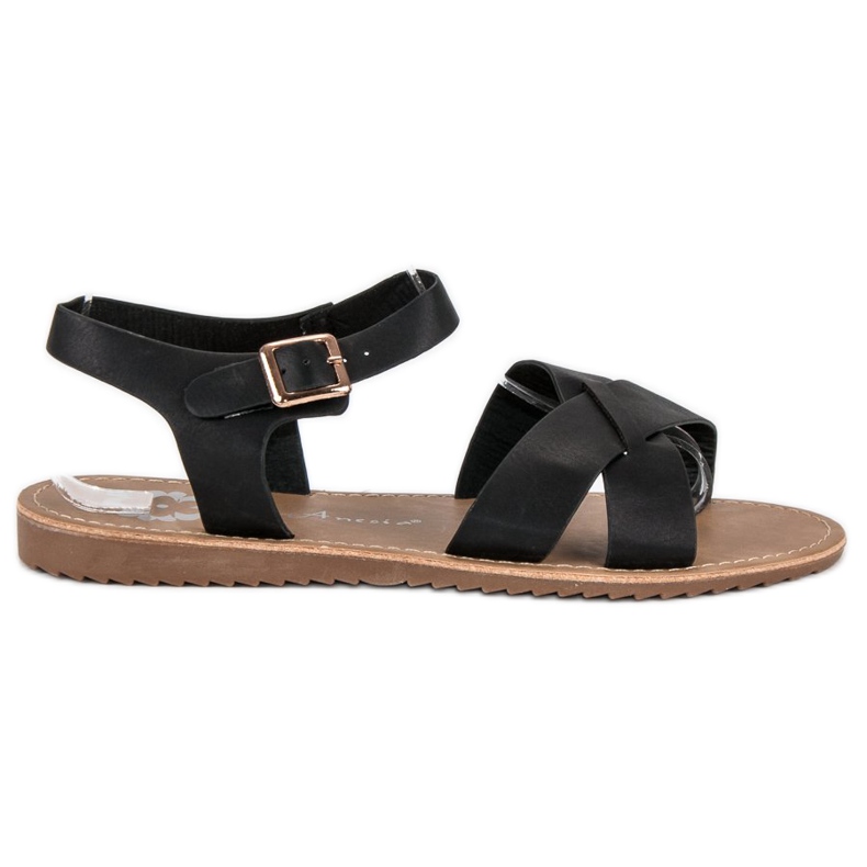 Anesia Paris Ladies' black sandals