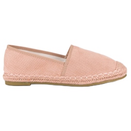 Bestelle Openwork pink espadrilles