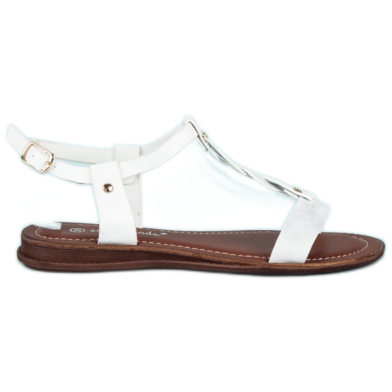 Super Mode Classic white sandals