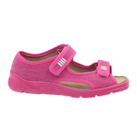 Sandals Befado 113y009 pink slippers Sandals Befado 113y009 pink slippers