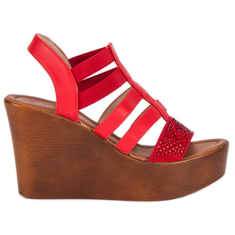 Renda Light wedge sandals red