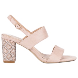 Stylish sandals with beads brown Stylish sandals with beads brown