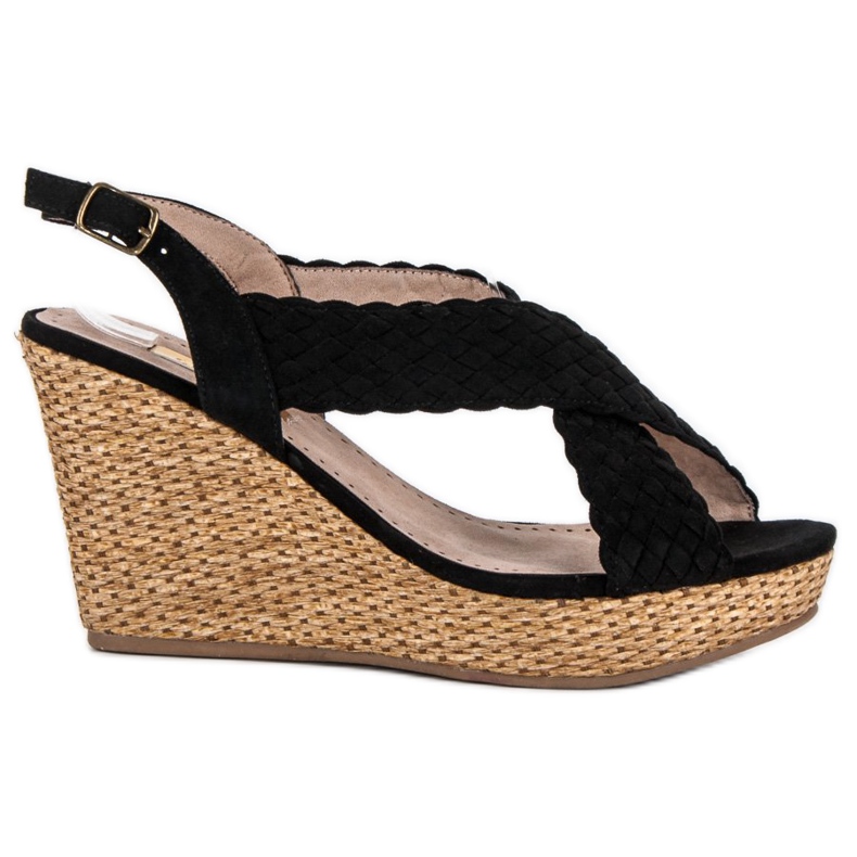 Corina Casual wedge sandals black Corina Casual wedge sandals black