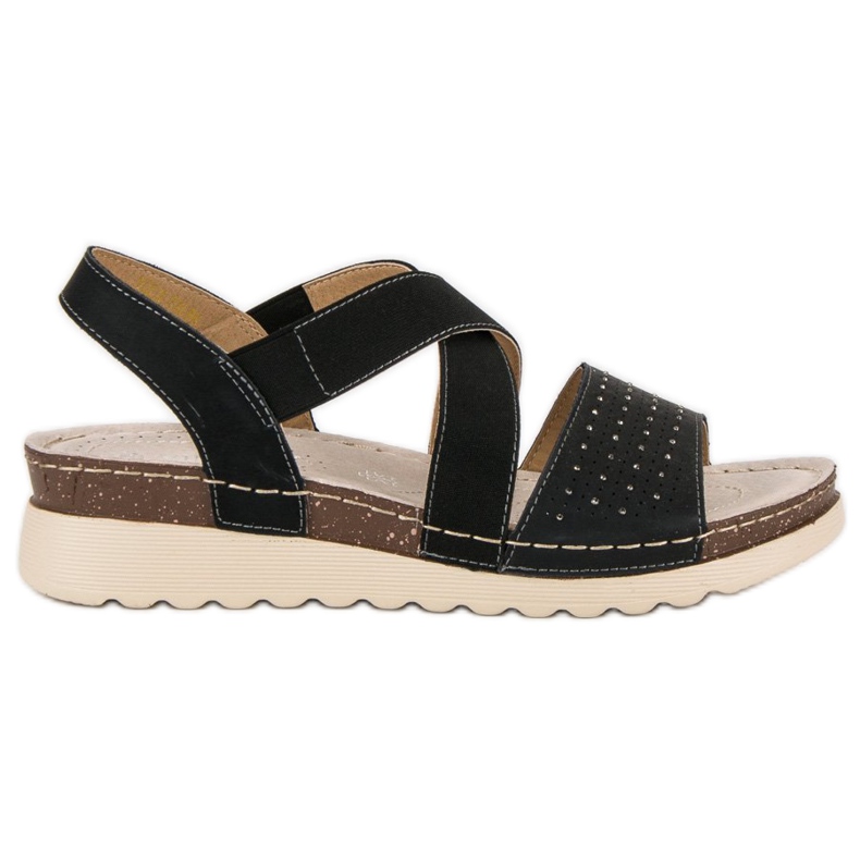 Slip-on vinceza sandals black