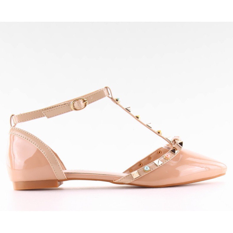 Ballerinas with pink studs DM29P pink