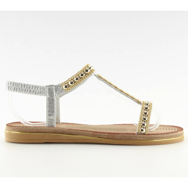 Women's silver sandals S37-san Silver grey Women's silver sandals S37-san Silver grey