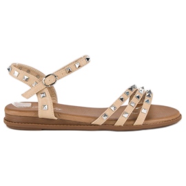Renda Rock beige sandals