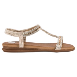 Renda Elegant slip-on sandals yellow Renda Elegant slip-on sandals yellow