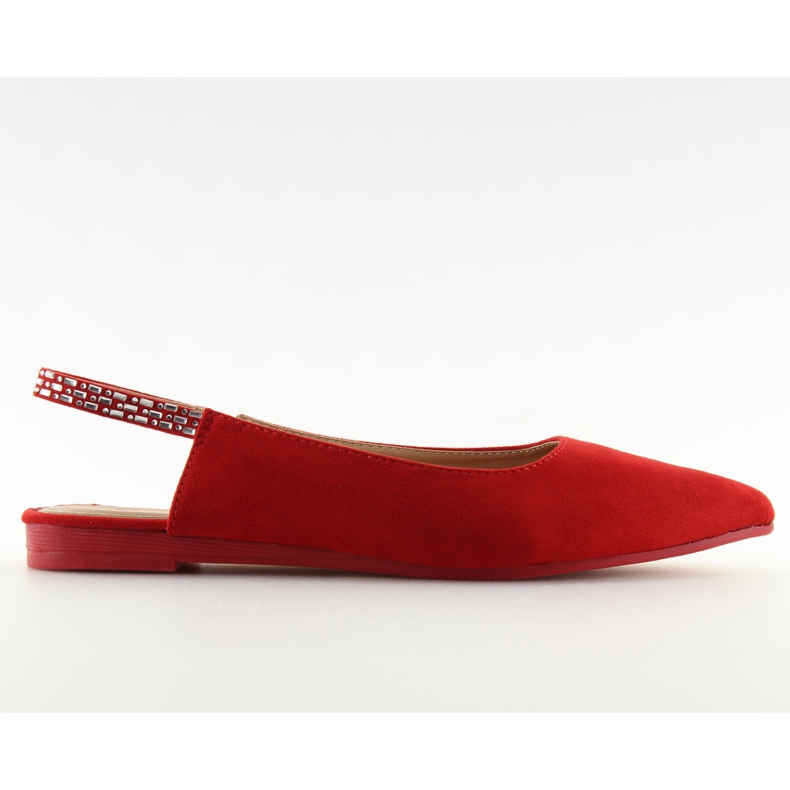 Ballerinas with open heels red JL39P red