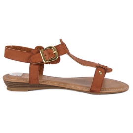 Comfortable brown sandals