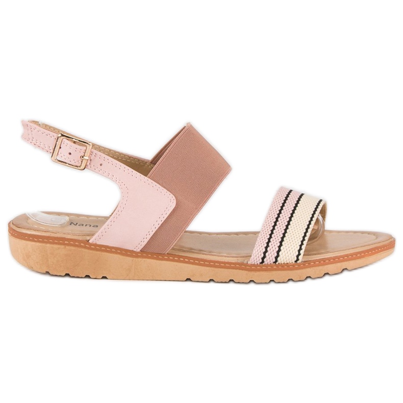 Casual flat sandals pink