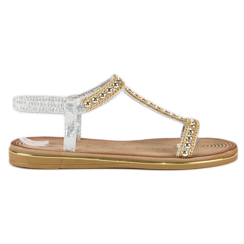Bello Star Stylish Sandals With An Elastic Band grey