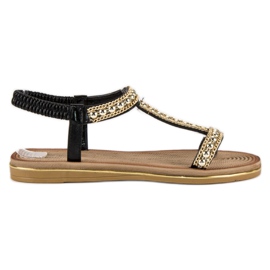 Bello Star Stylish sandals with an elastic band black Bello Star Stylish sandals with an elastic band black