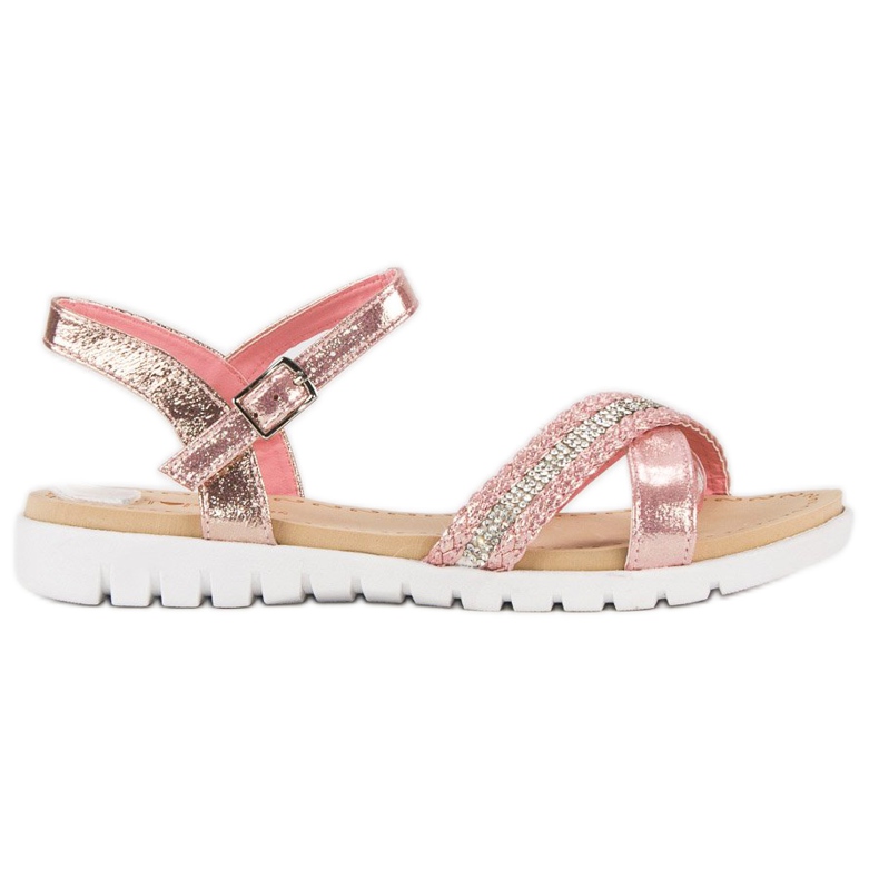 Top Shoes Pink Flat Sandals