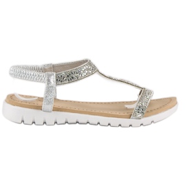 Juliet Comfortable elastic sandals grey Juliet Comfortable elastic sandals grey