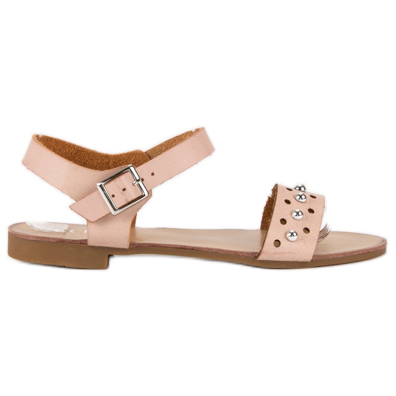 Licean Pink Sandals For Summer brown