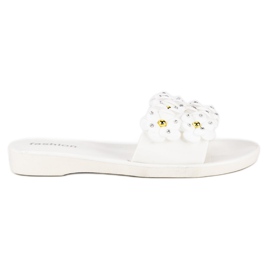 Fashion Women's Meliski slippers white Fashion Women's Meliski slippers white