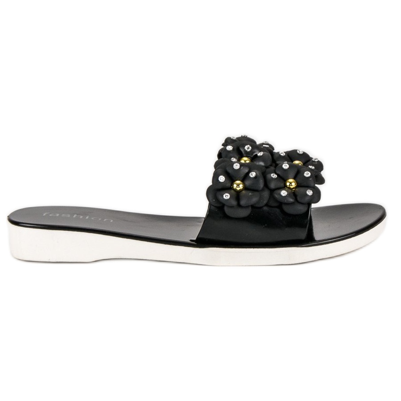 Fashion Women's Meliski slippers black Fashion Women's Meliski slippers black