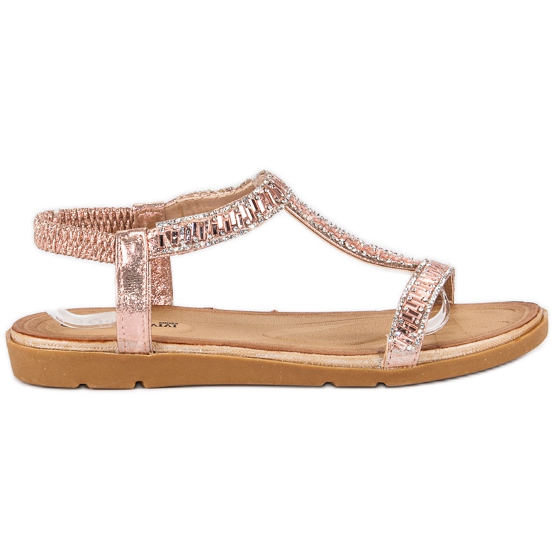 Queen Vivi Pink Sandals With An Elastic Band