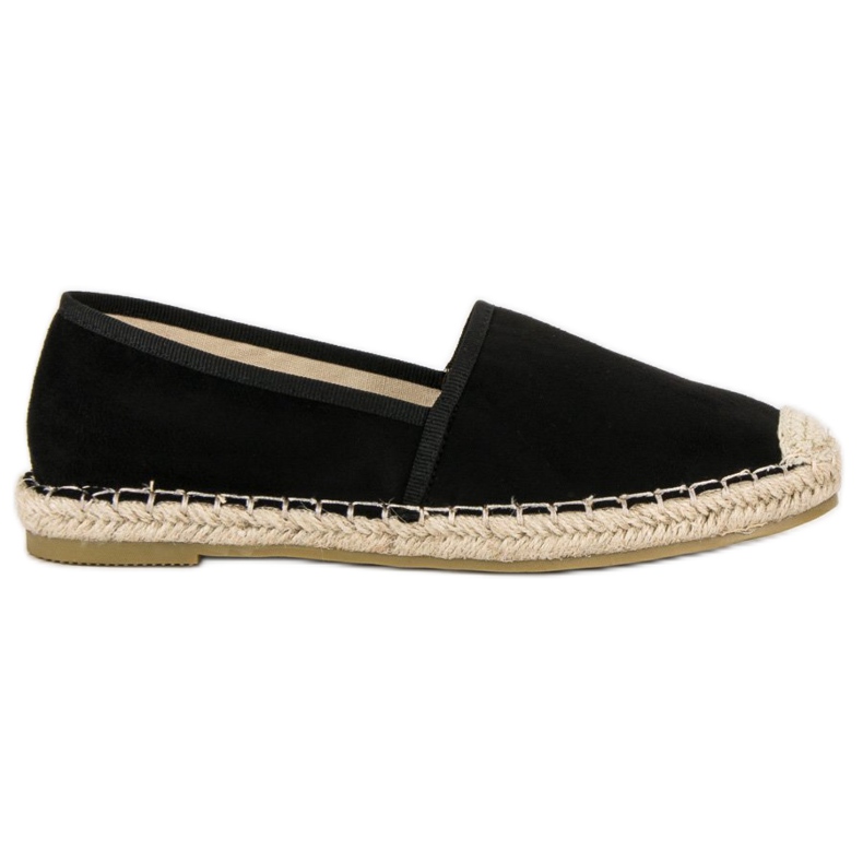Sweet Shoes Black suede espadrilles