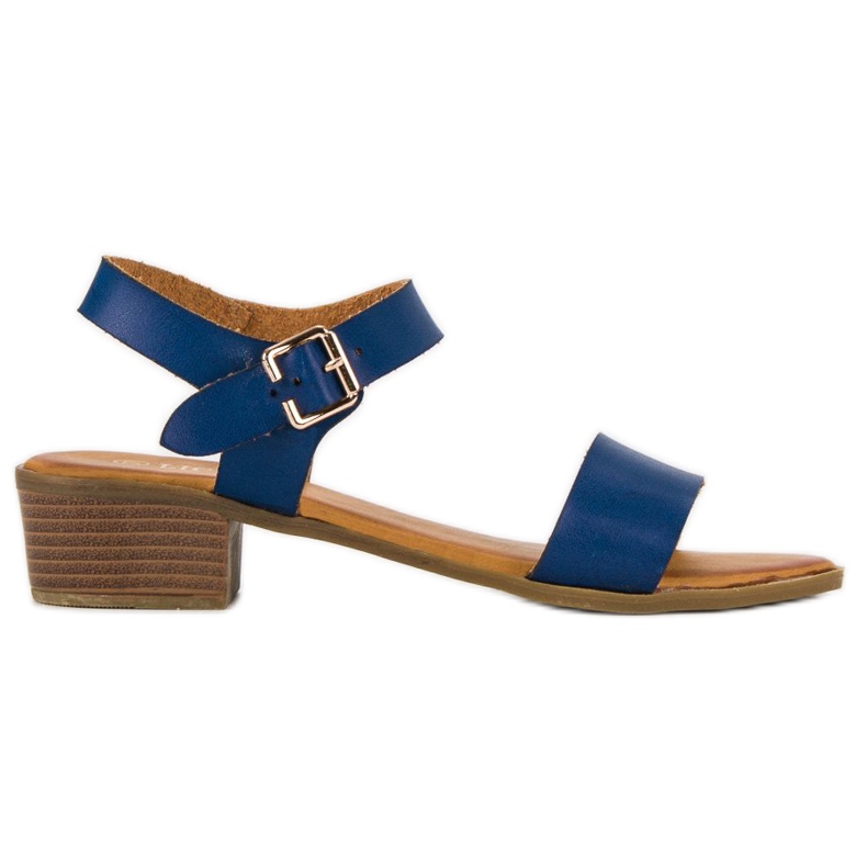 Licean Low-heeled sandals blue Licean Low-heeled sandals blue