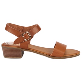 Licean Low-heeled sandals brown