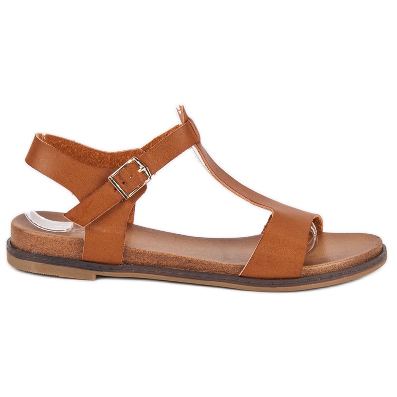 Licean Brown buckle sandals