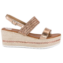 Seastar Wedge espadrilles yellow multicolored pink