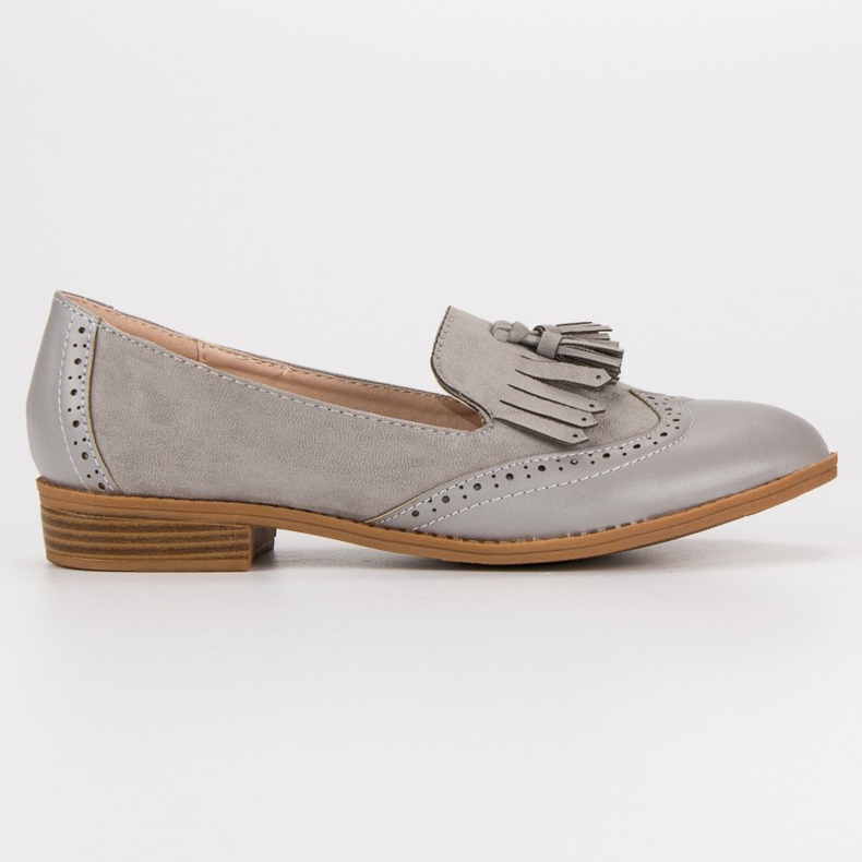 SDS Gray fringed loafers grey SDS Gray fringed loafers grey