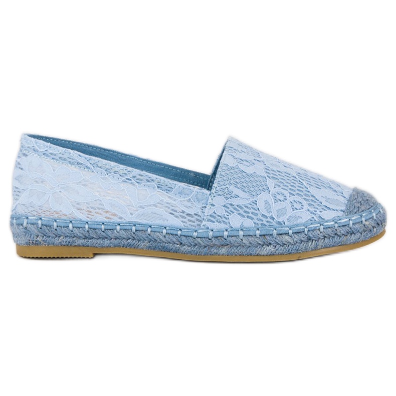 Seastar Blue lace espadrilles