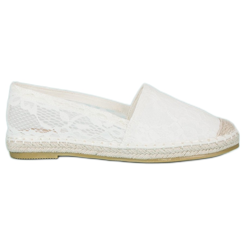 Seastar White lace espadrilles