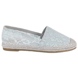 Seastar Gray Lace Espadrilles grey