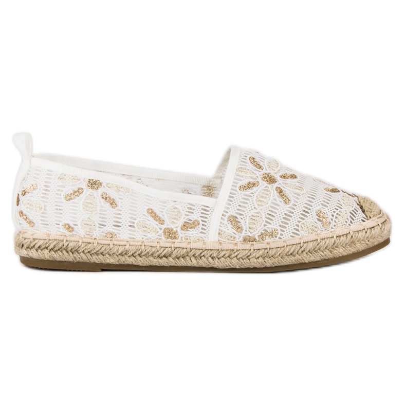 Seastar Lace Espadrilles white yellow