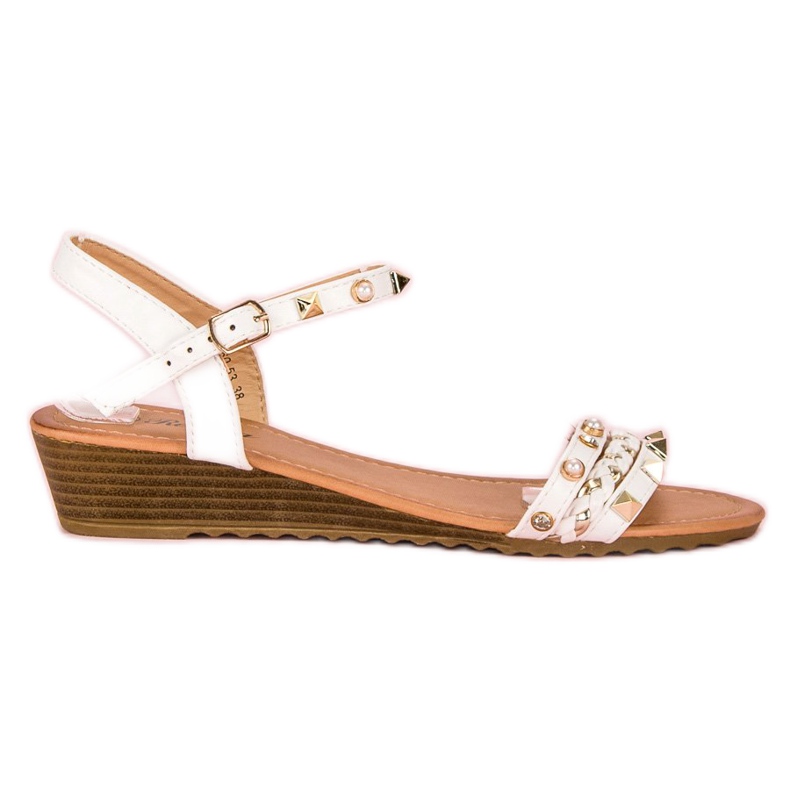 Renda Fashionable wedge sandals white Renda Fashionable wedge sandals white