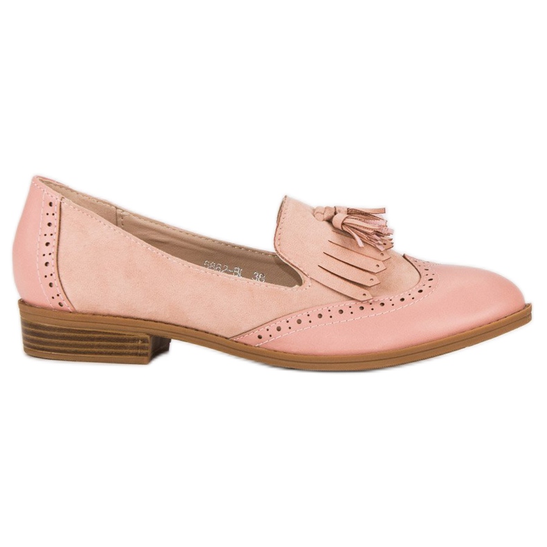 SDS Pink Loafers With Fringes