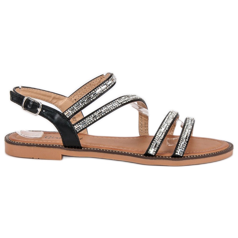 Girlhood Stylish black sandals