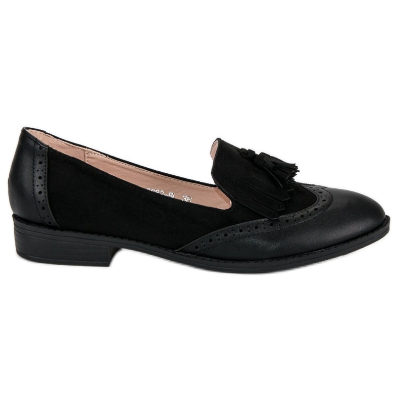 SDS Black loafers with fringes