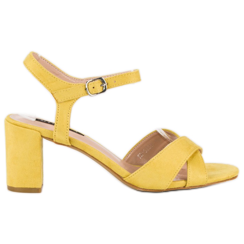 Milaya Yellow sandals on the post